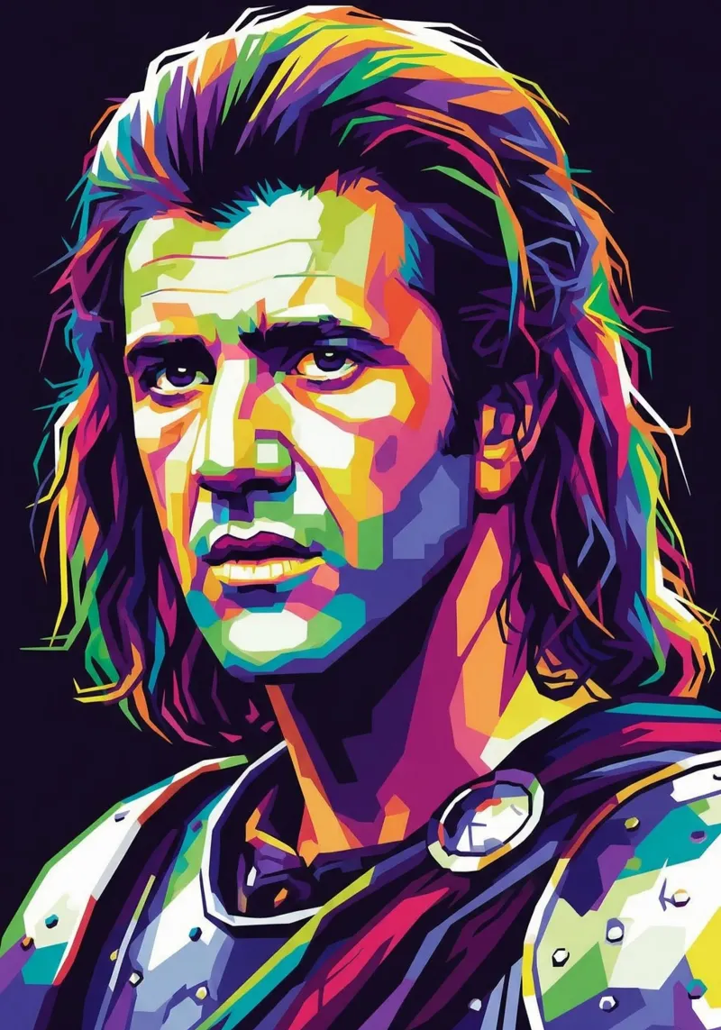 Mel Gibson - Braveheart #3 poster da Hantamrata