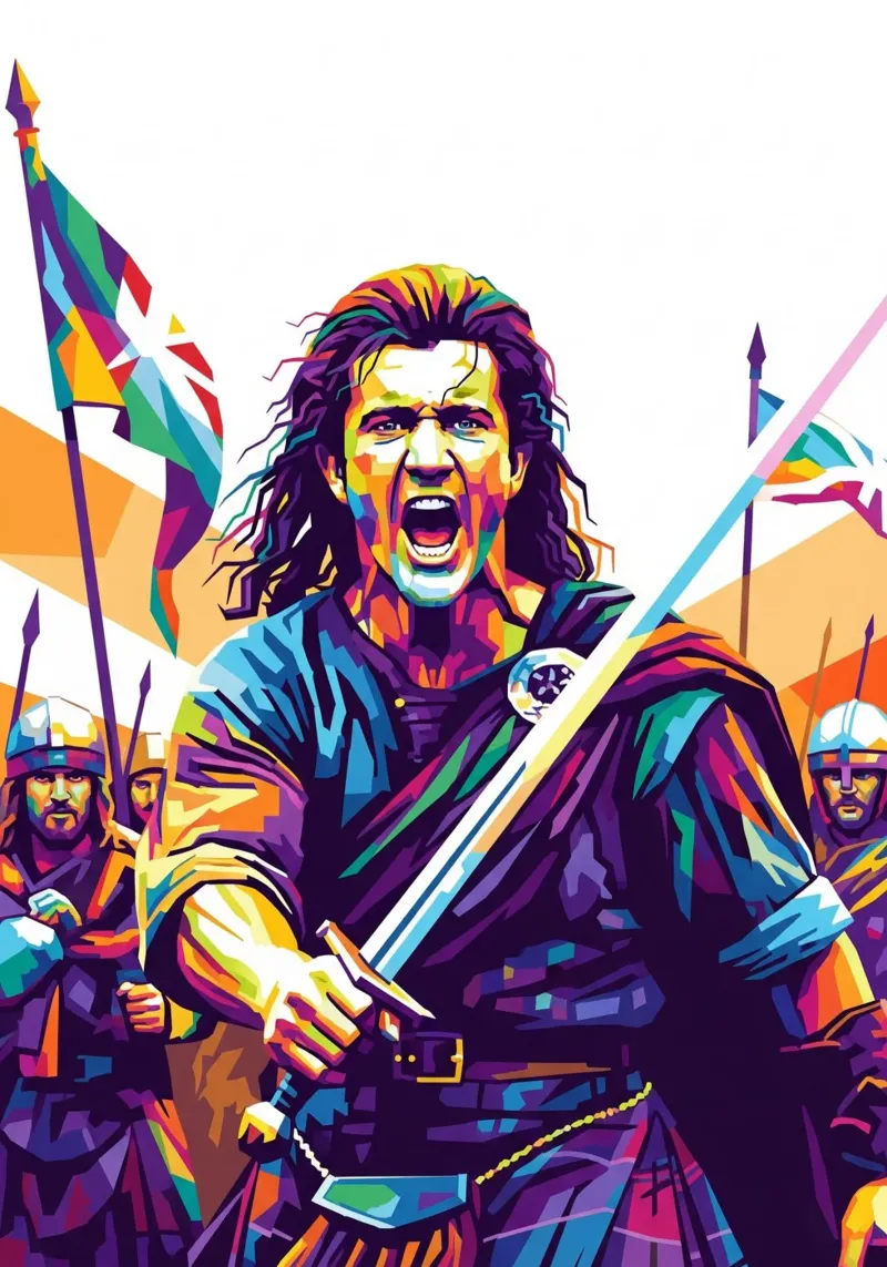 Mel Gibson - Braveheart #5 poster da Hantamrata