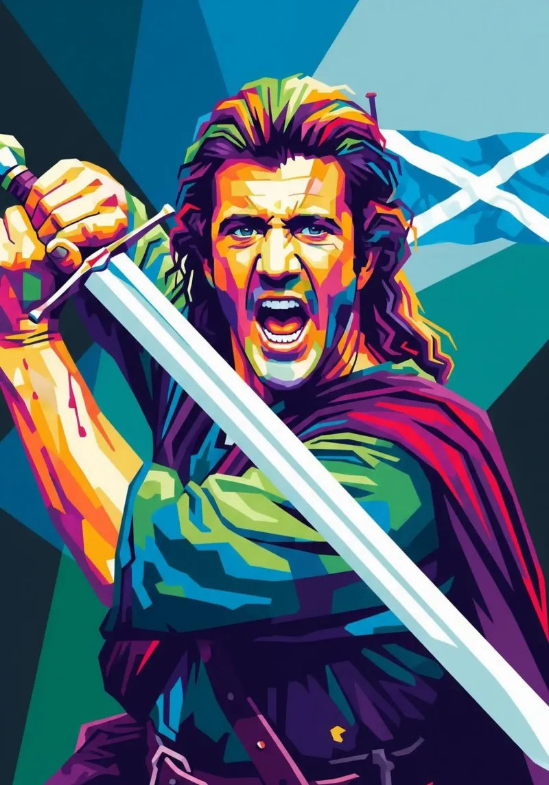 Mel Gibson - Braveheart #6 poster da Hantamrata
