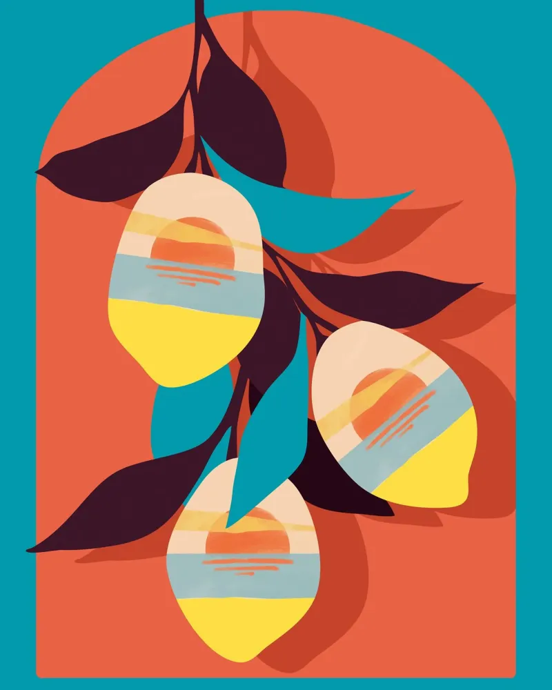 Tramonti al limone poster da 83oranges