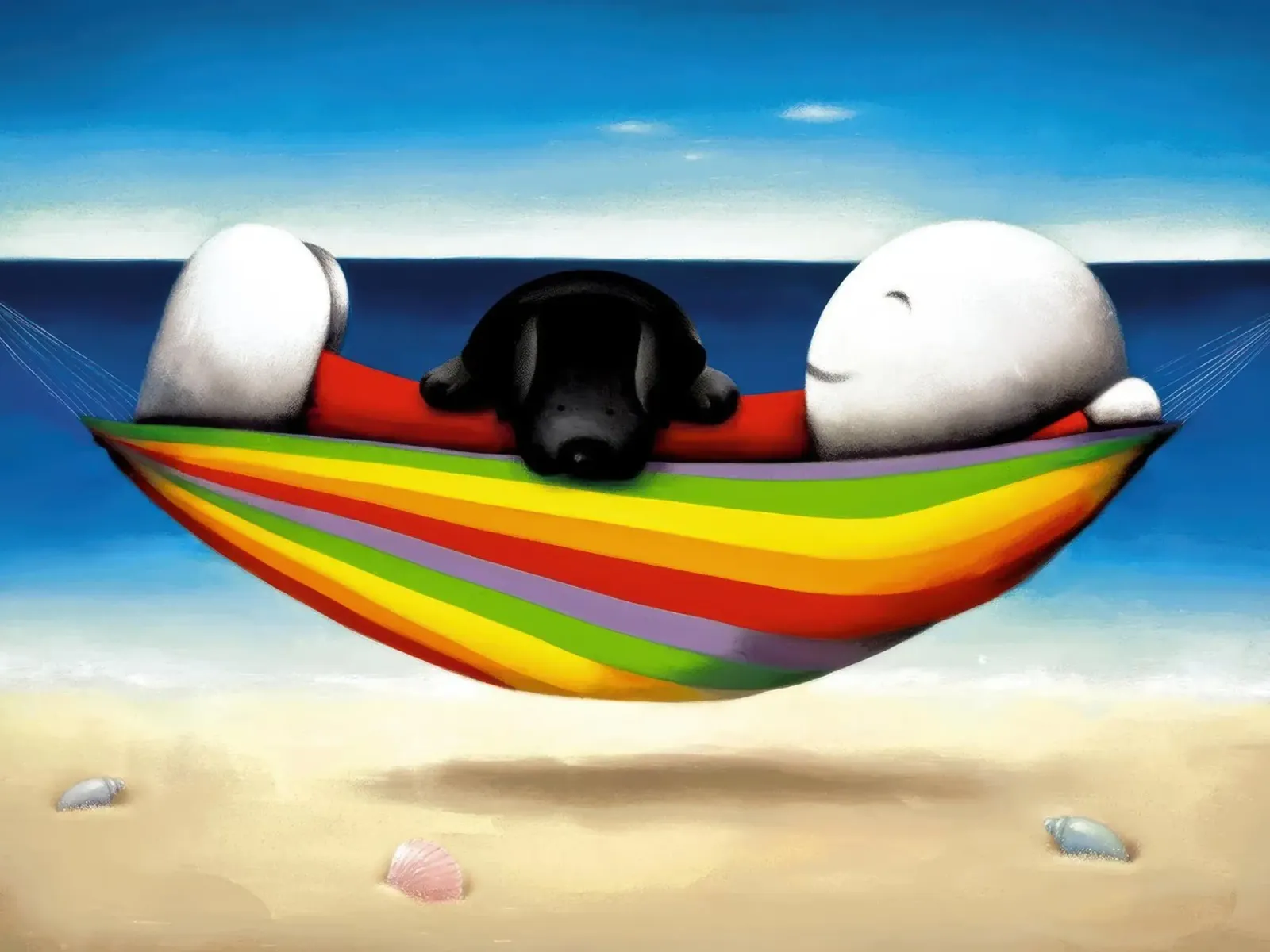 Vorrei che tu fossi qui Doug Hyde poster con telaio in legno da Hyde Hi