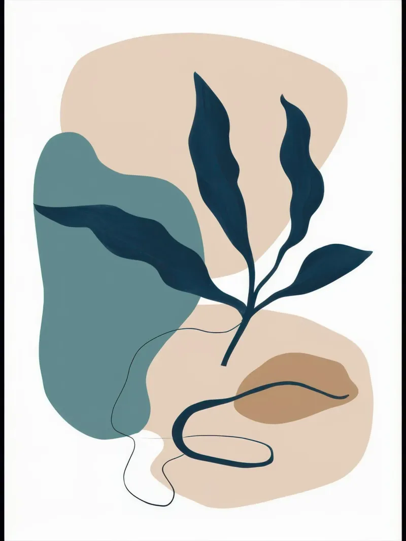 Contorno a foglia sussurrante poster da Bara Suara