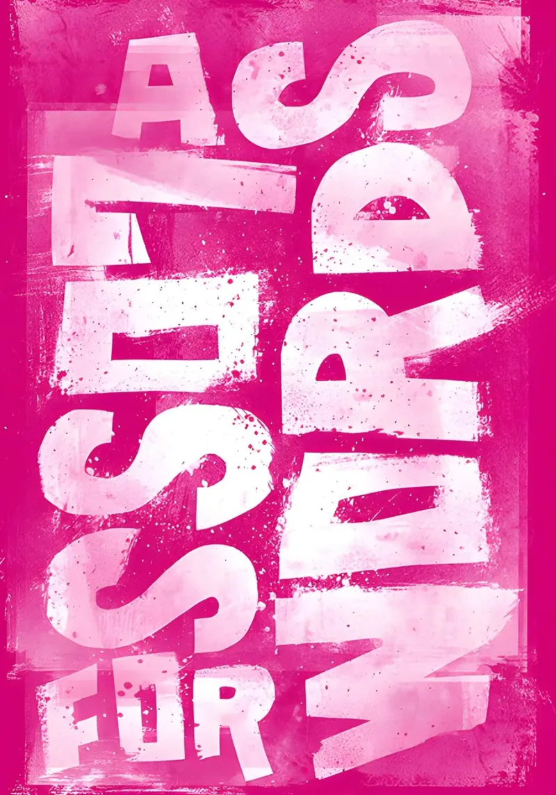 'A SET OF WORDS' poster con telaio in legno da Type & Tape
