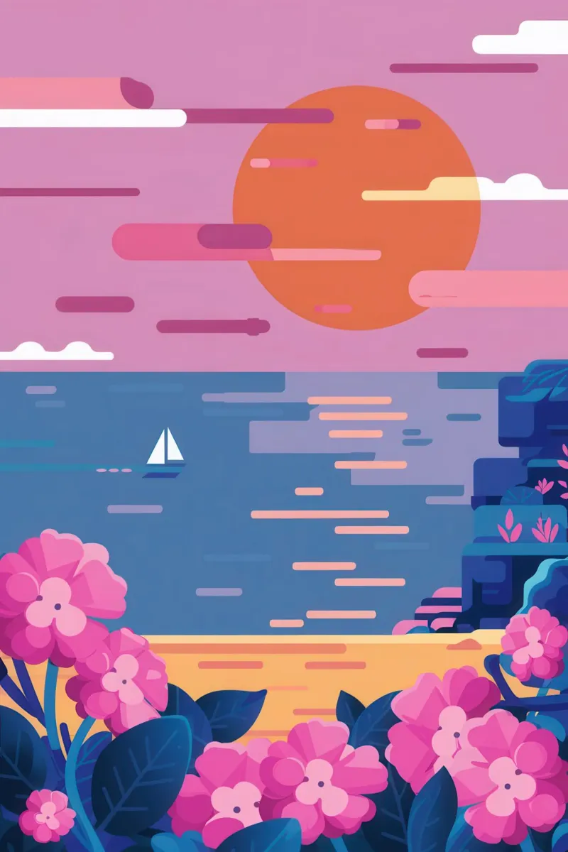 Oceano calmo pastello poster da Nova Glaze