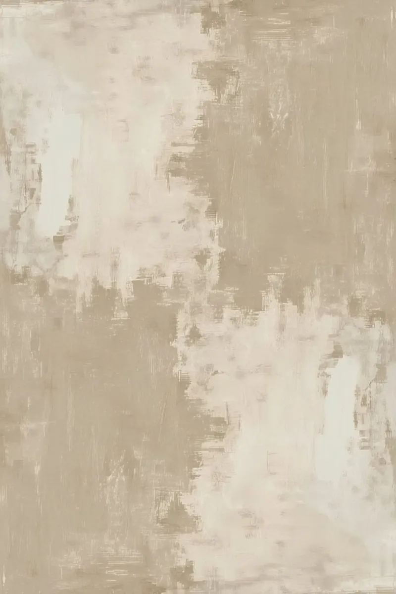 Abstract Beige and Light Beige Brushstroke Texture Poster von DesignDoodle