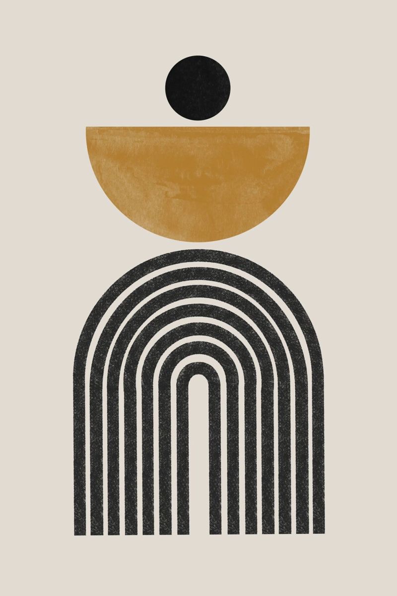 Milieu de siècle No2. poster de The Miuus Studio