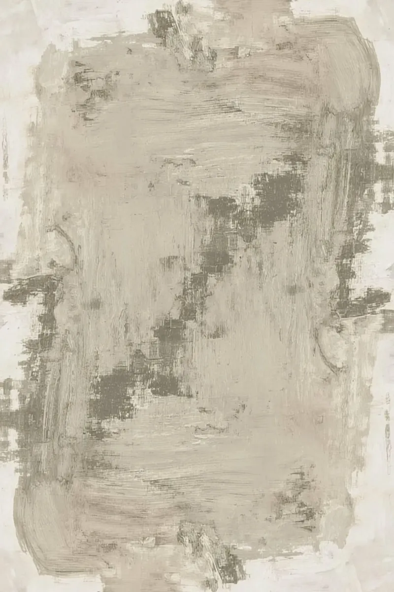 Abstracte penseelstreek in grijs en wit canvas met Baklijst van DesignDoodle