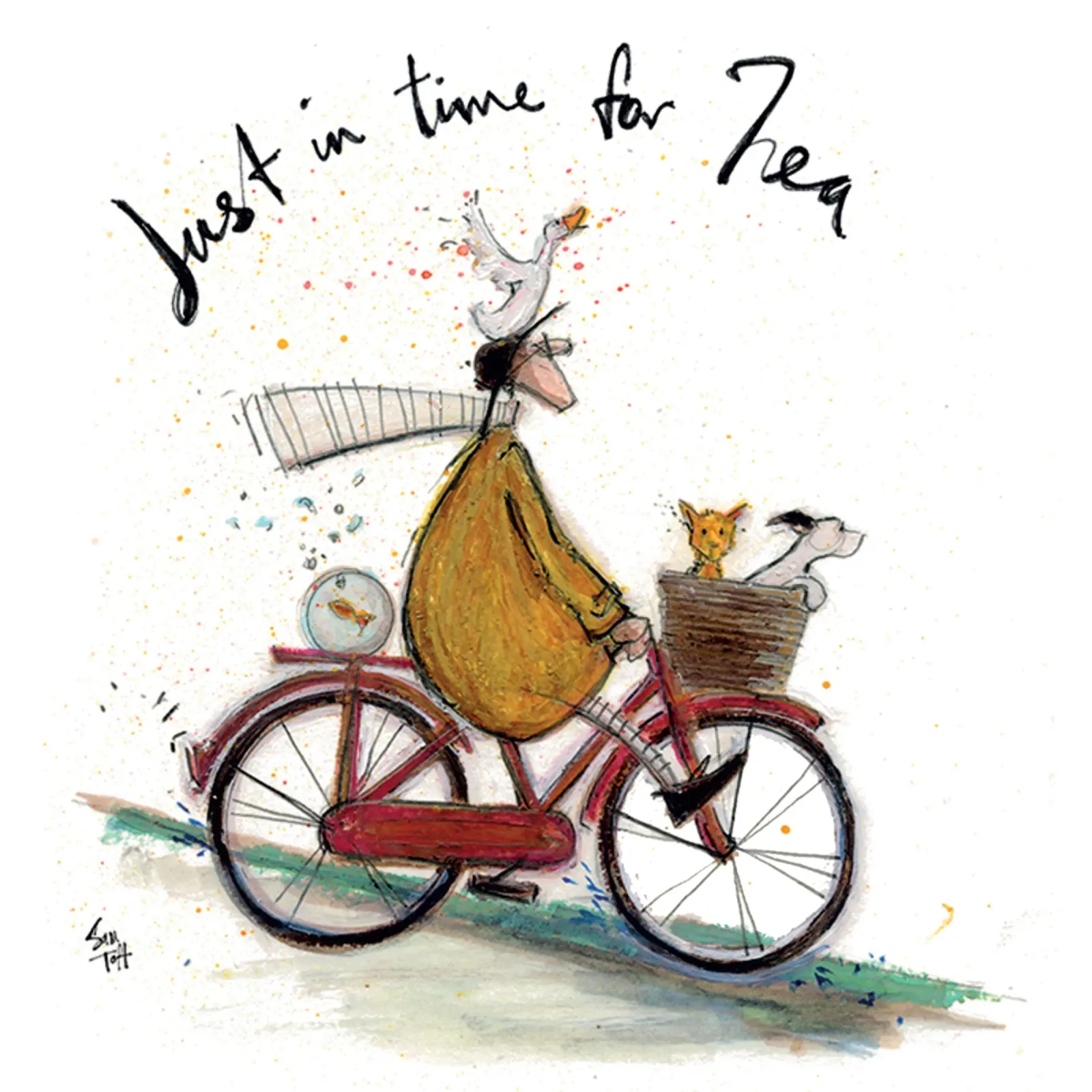 sam toft appena arrivato poster con telaio in legno da Cummings