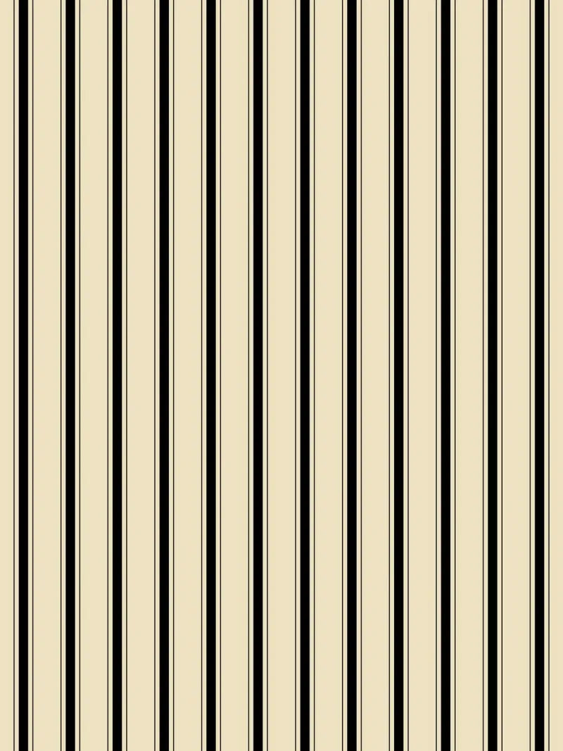 Minimal Farmhouse Basic Strisce miste | Nero su beige pellicola backlit da Beauty in Simplicity