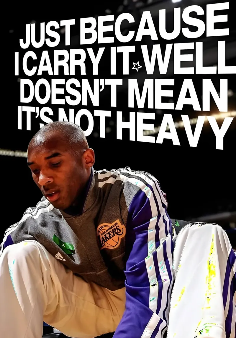 'JUST BECAUSE CARRY WELL DOESNT MEAN NOT HEAVY poster con telaio in alluminio da Type & Tape