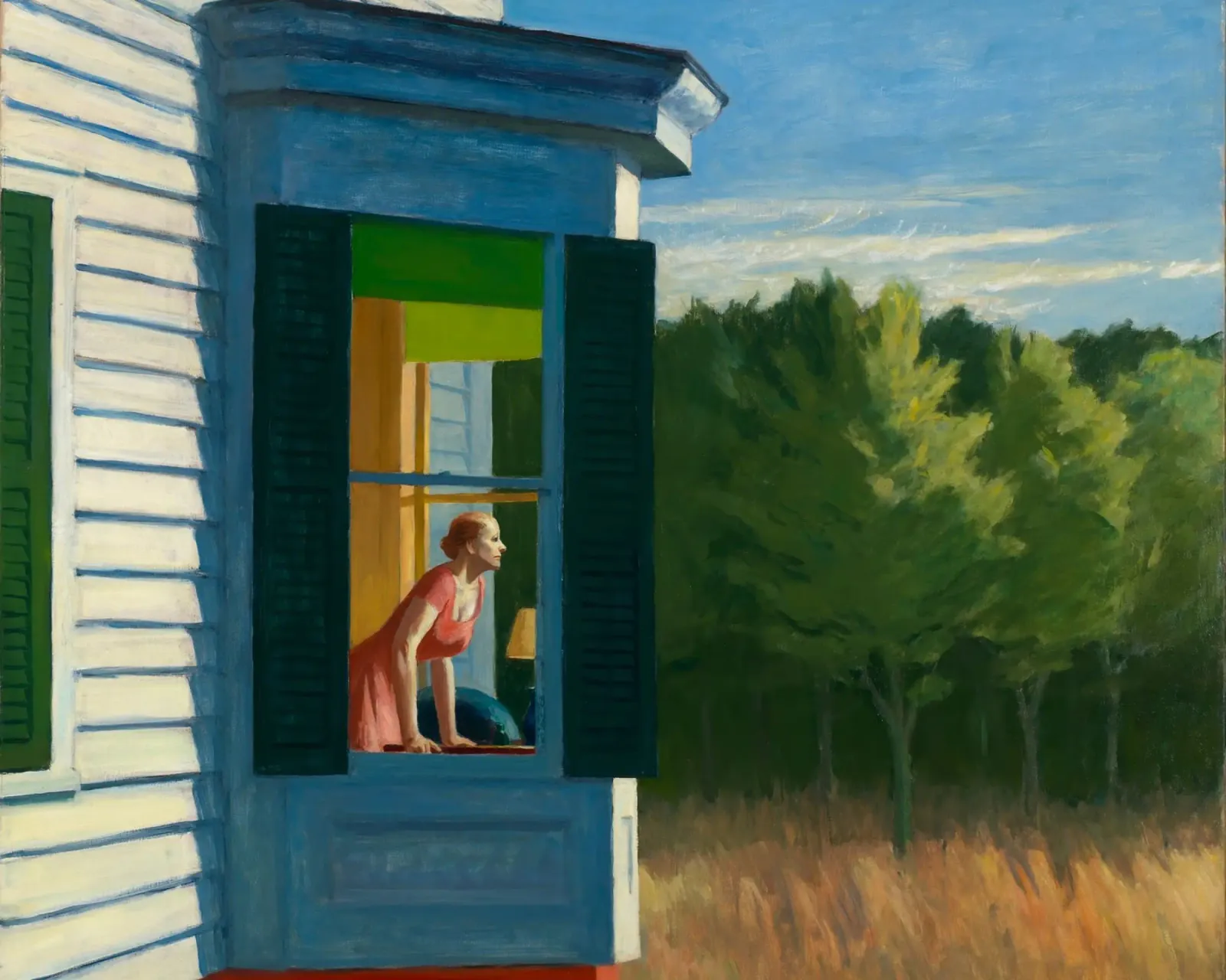 Mattina di Cape Cod, 1950 poster con telaio in plastica da Mollie Pollard