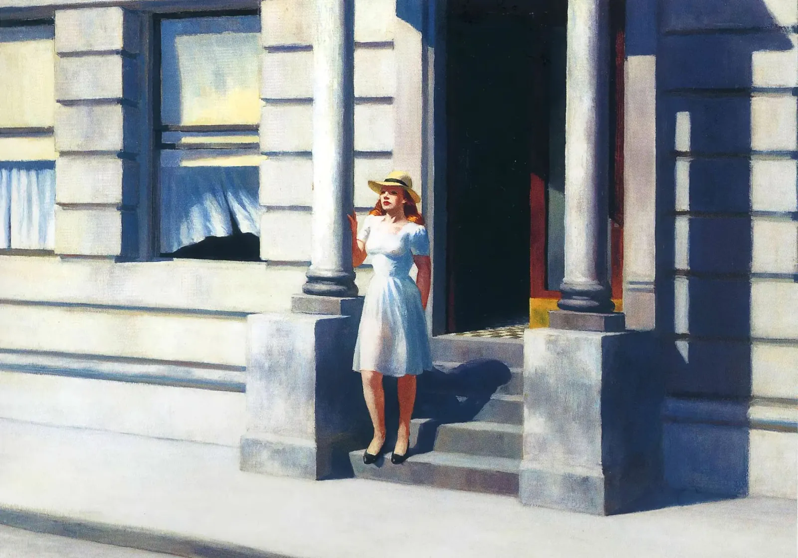 Zomertijd, 1943 canvas met Baklijst van Mollie Pollard