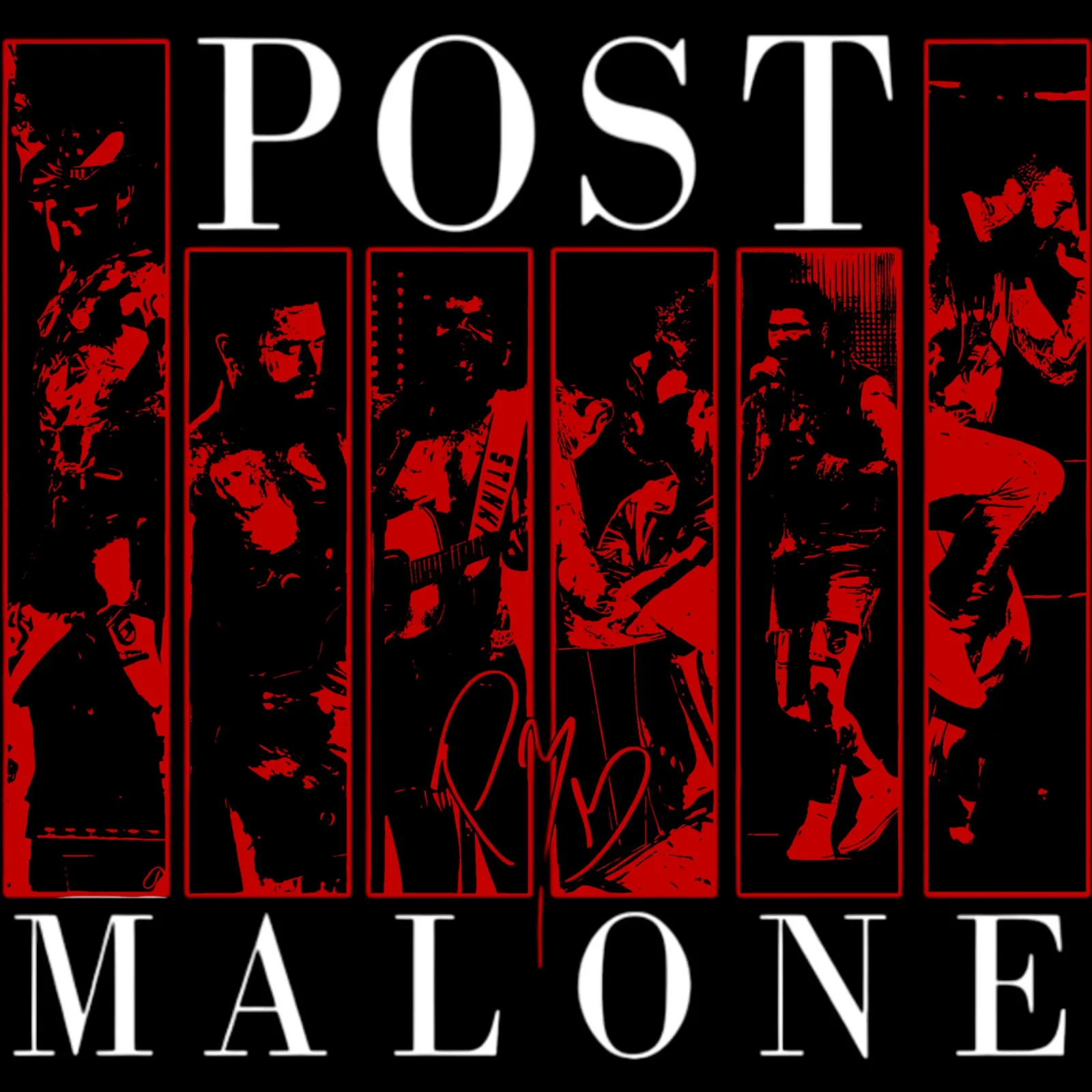 Maglietta Post Malone Classic poster da igoshdesigns