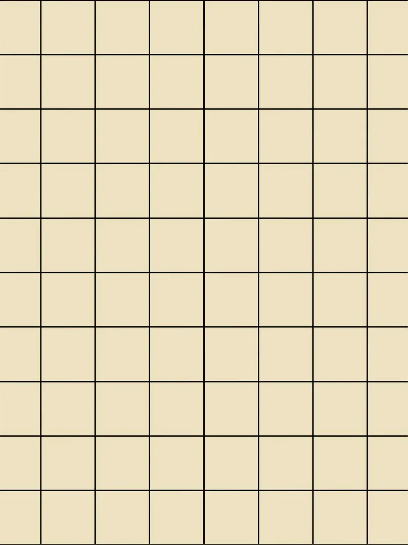 Minimal Basic Classic Grande Griglia | Nero su Beige carta hahnemühle da Beauty in Simplicity