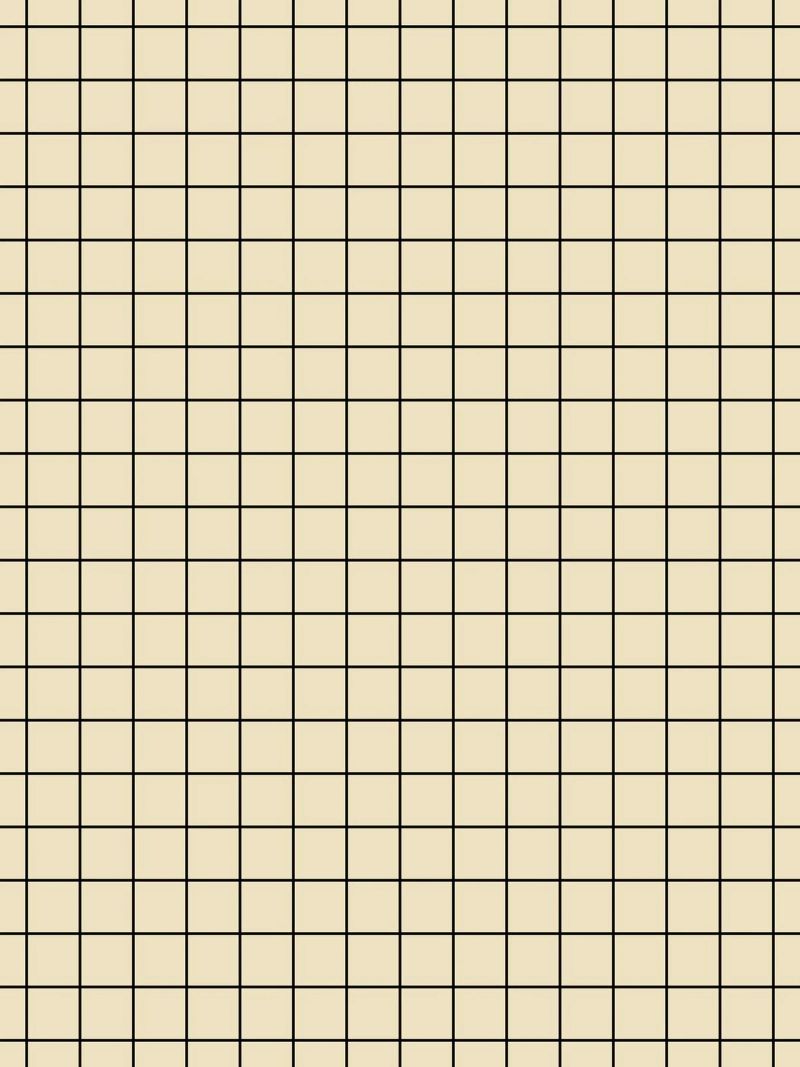 Minimal Basic Classic Grid | Nero su Beige poster da Beauty in Simplicity