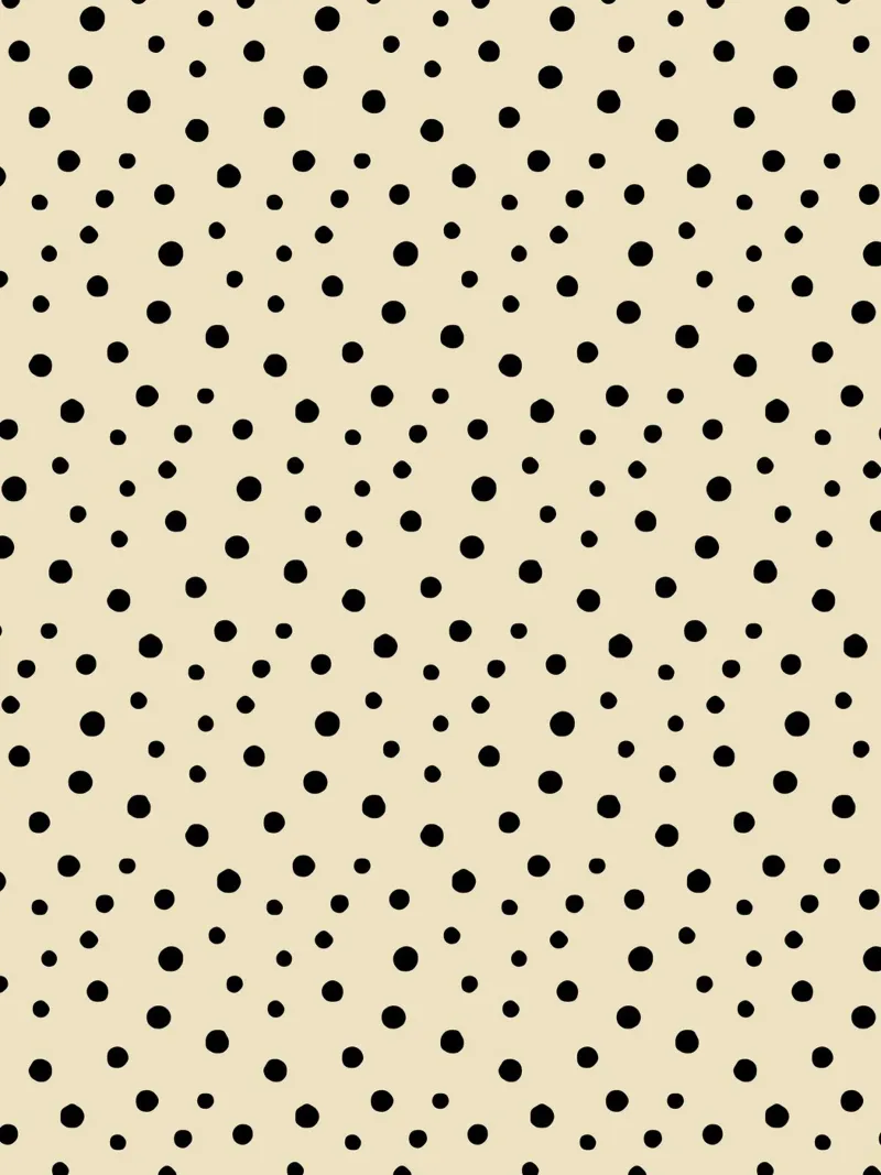 Minimal Chic disegnato a mano a pois nero su beige pellicola backlit da Beauty in Simplicity