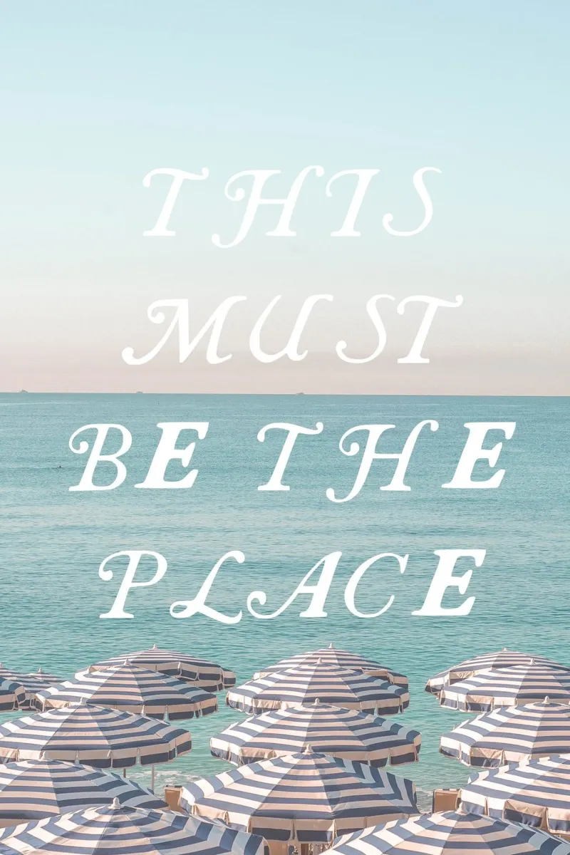 This must be the place - Riviera poster con telaio in plastica da GraceDigitalArtCo