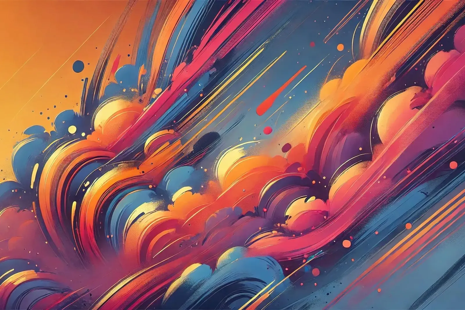 Graffiti Sunset Vibes poster con telaio in alluminio da Chromatic Fusion Studio