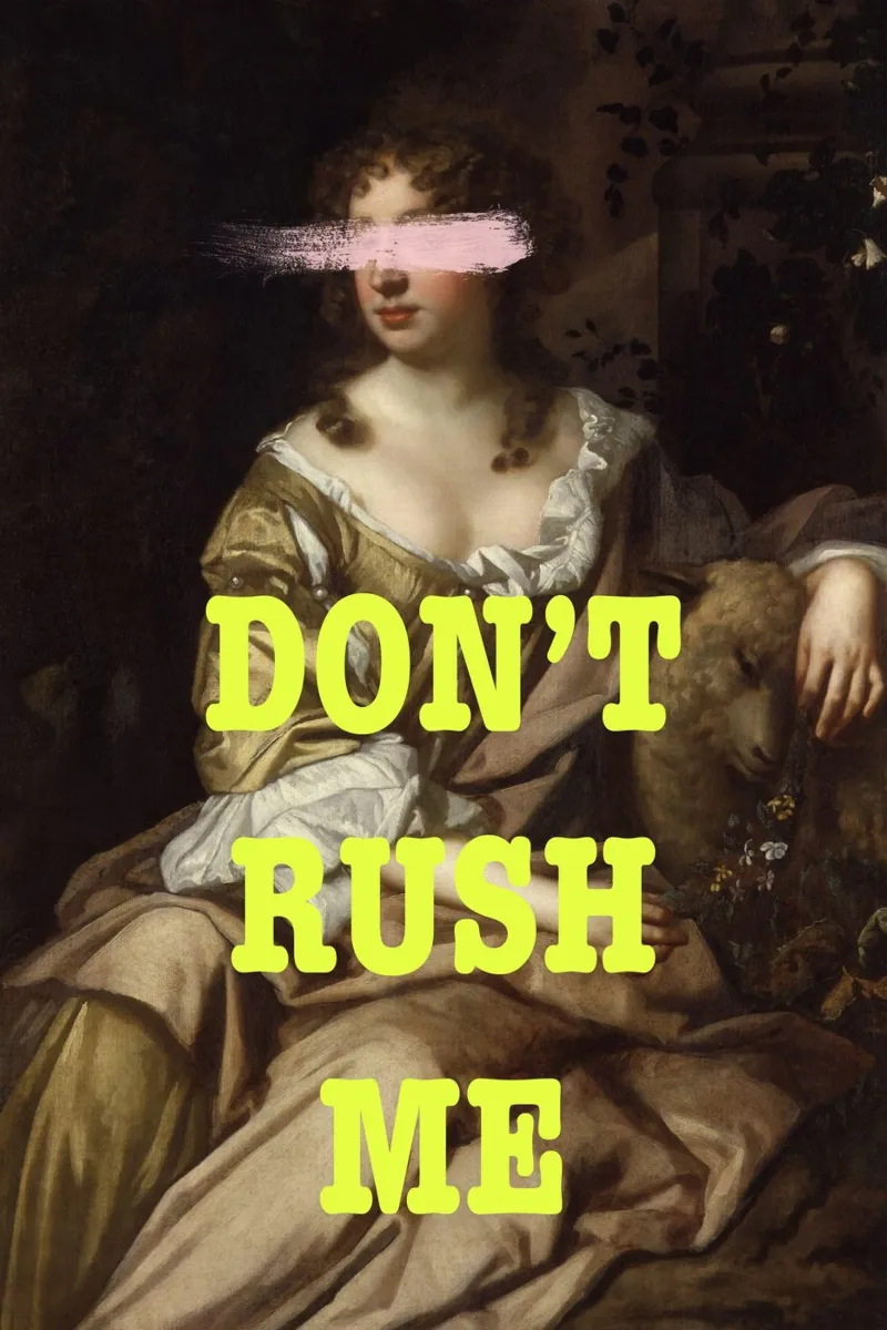 Yellow Don't Rush Me poster da GraceDigitalArtCo