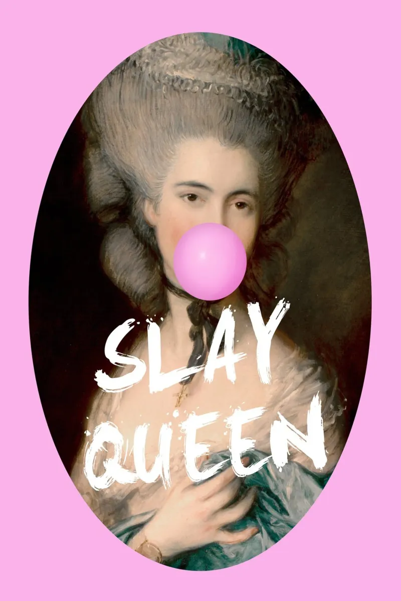 Slay Queen Pink Pop poster con telaio in plastica da GraceDigitalArtCo
