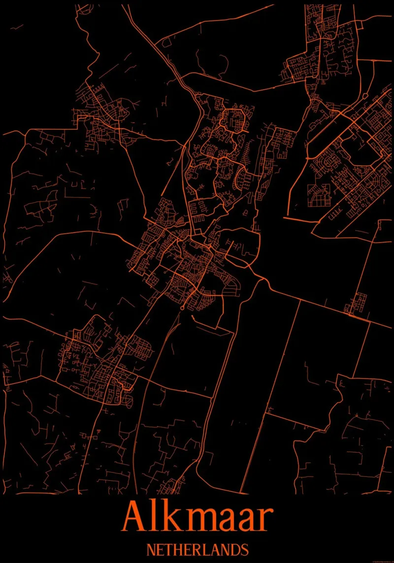 Alkmaar poster con telaio in plastica da MiMap