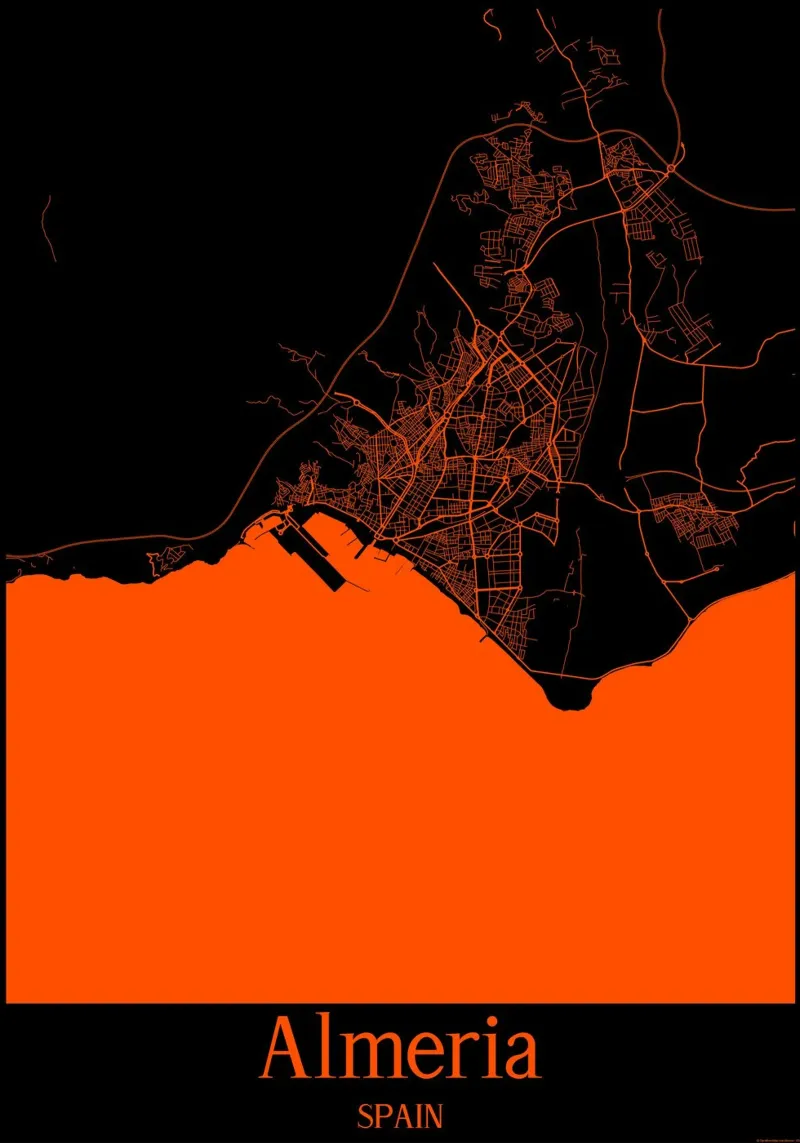 Almeria poster con telaio in plastica da MiMap