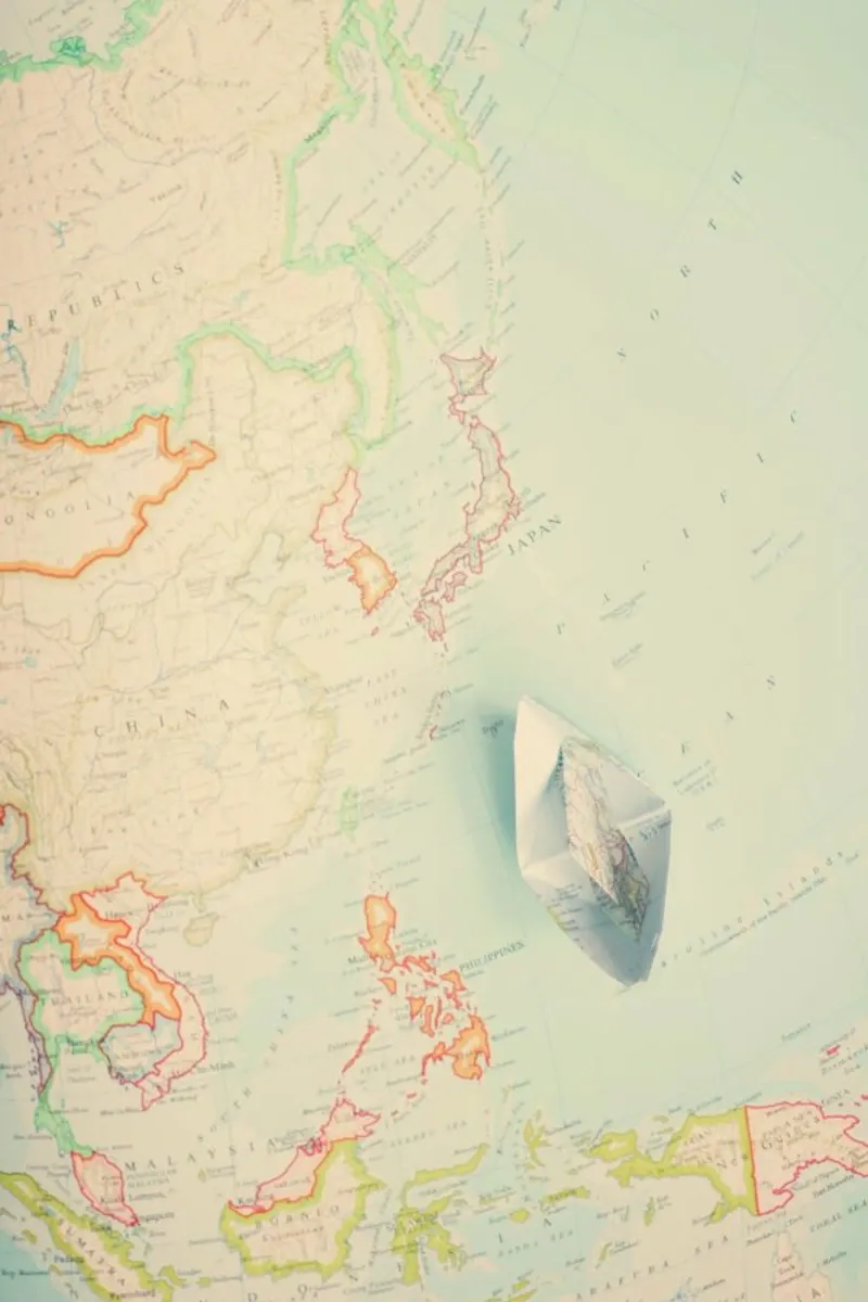 map-japan poster con telaio in alluminio da Ingrid Beddoes