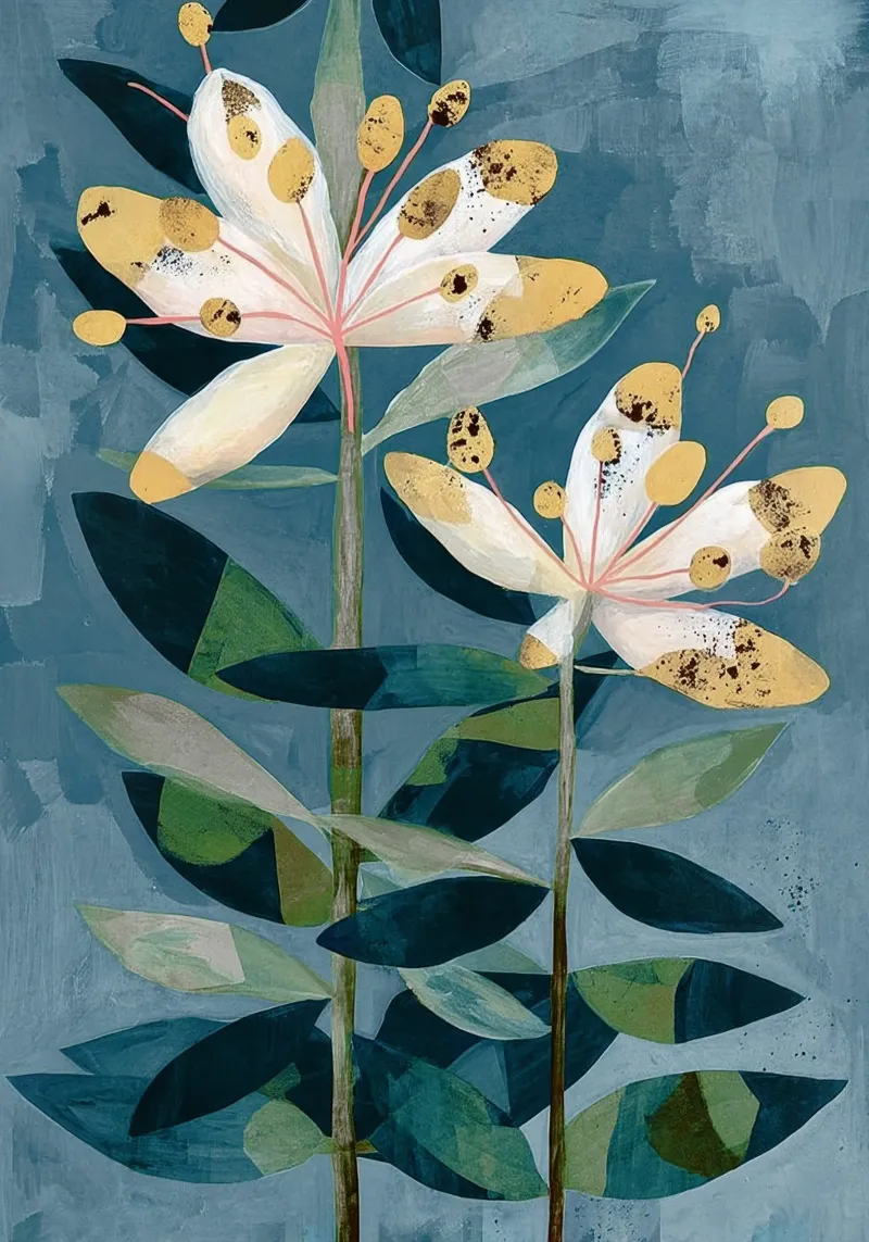 Modern Botanical Duo pellicola backlit da Flow Line