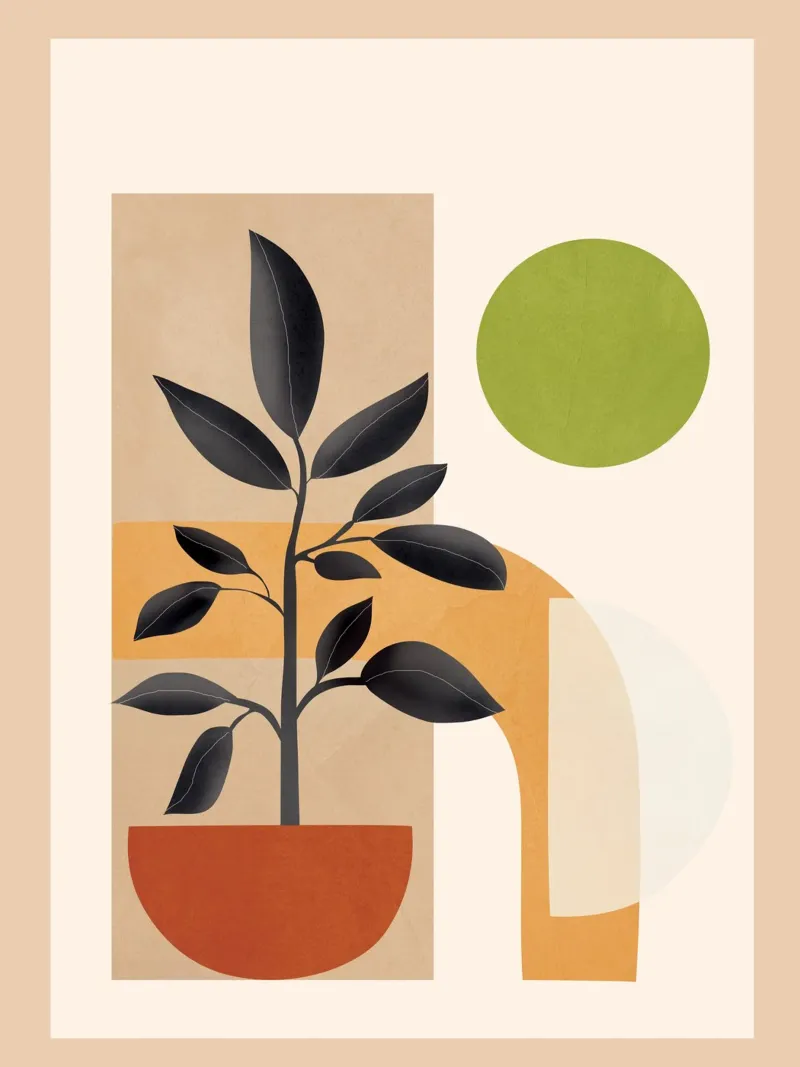 Soft Shapes XVI canvas by cityart