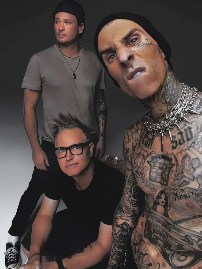 Blink 182 poster con telaio in legno da Musadad Shop