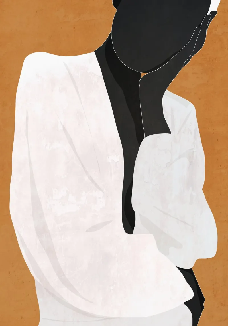 Ragazza d'arte minimale 9a pellicola backlit da ThingDesign