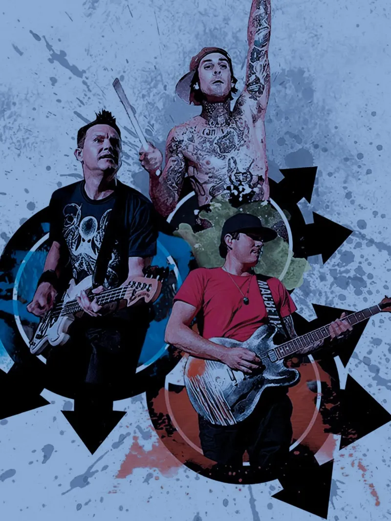 Blink 182 poster con marco de aluminio de Musadad Shop