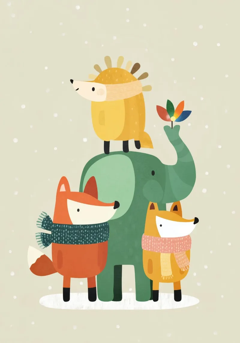 Team Cozy Critters poster da Kiara