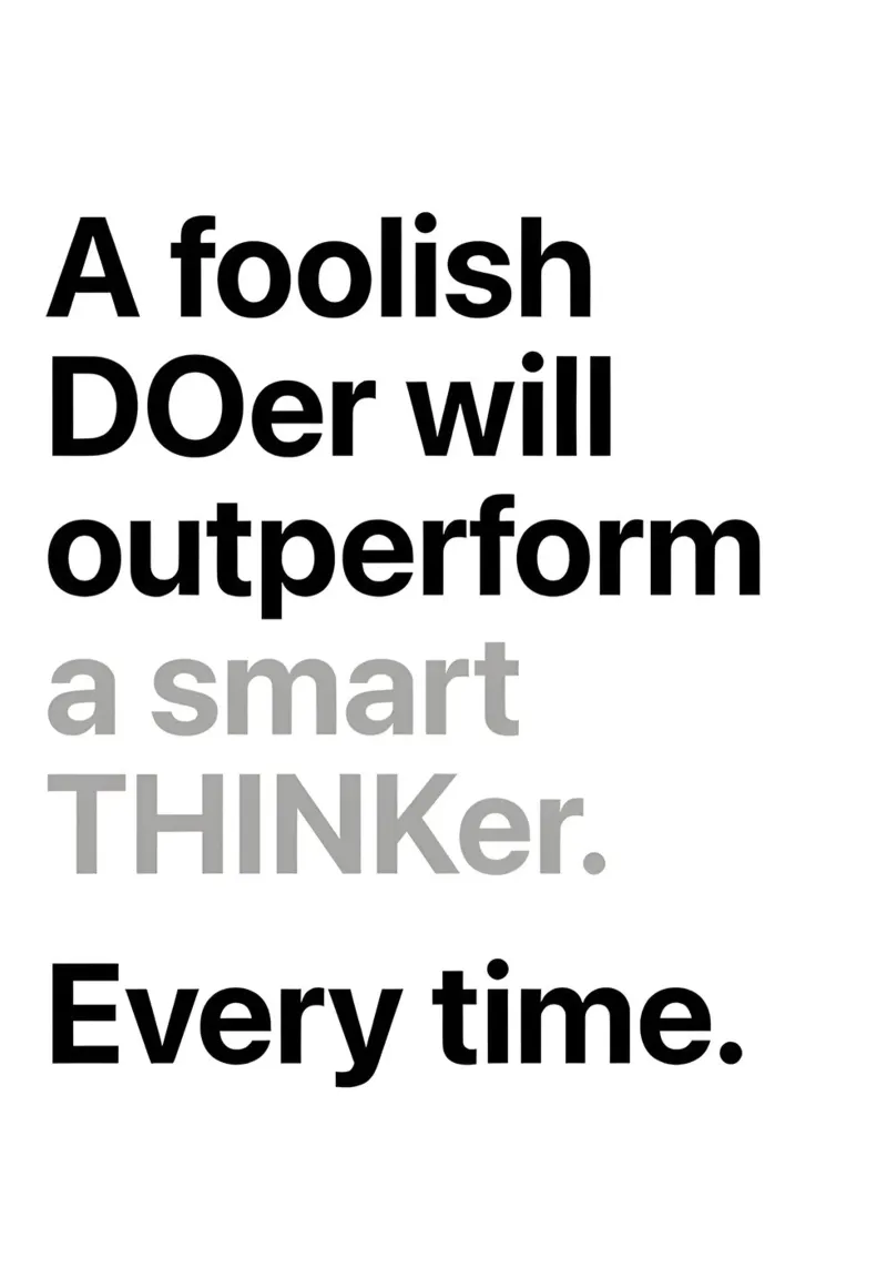 a'smart THINKer poster con telaio in alluminio da Type & Tape
