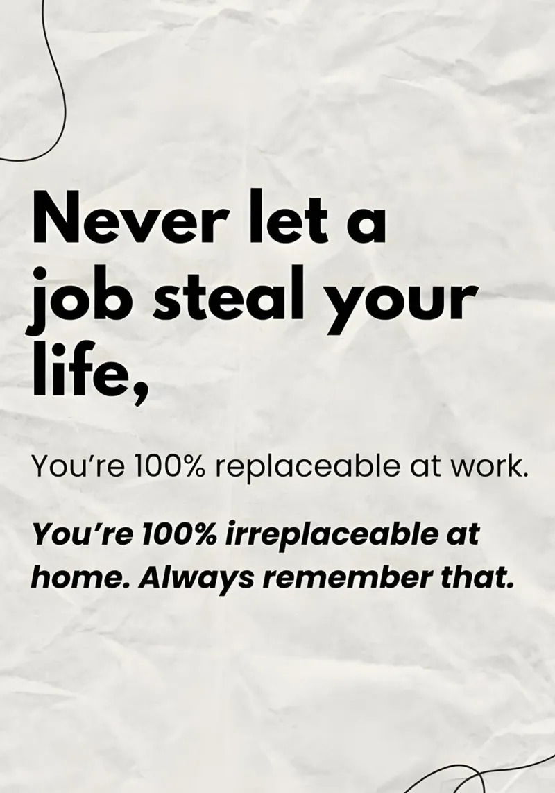 Never let a job poster con telaio in alluminio da Type & Tape