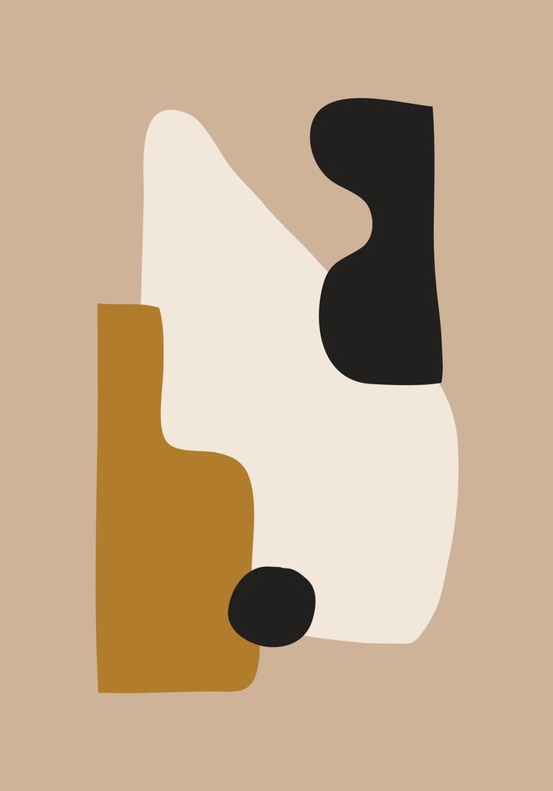 abstrakt minimal 16 Leinwand von ThingDesign