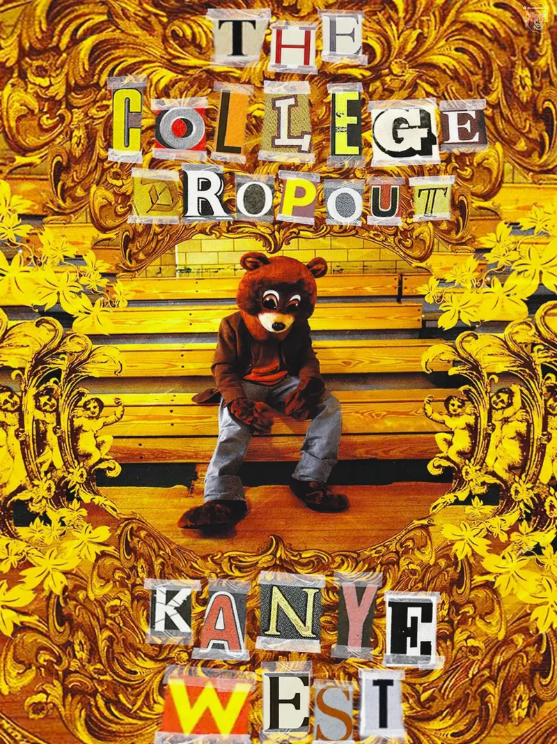Kanye West canvas met Baklijst van Musadad Shop