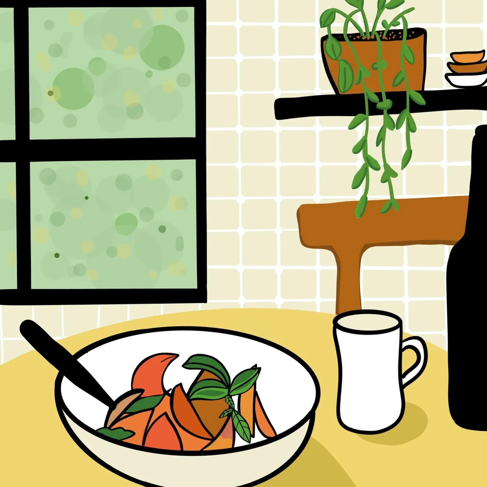 Cucina e piatto completo poster da gulsengunel