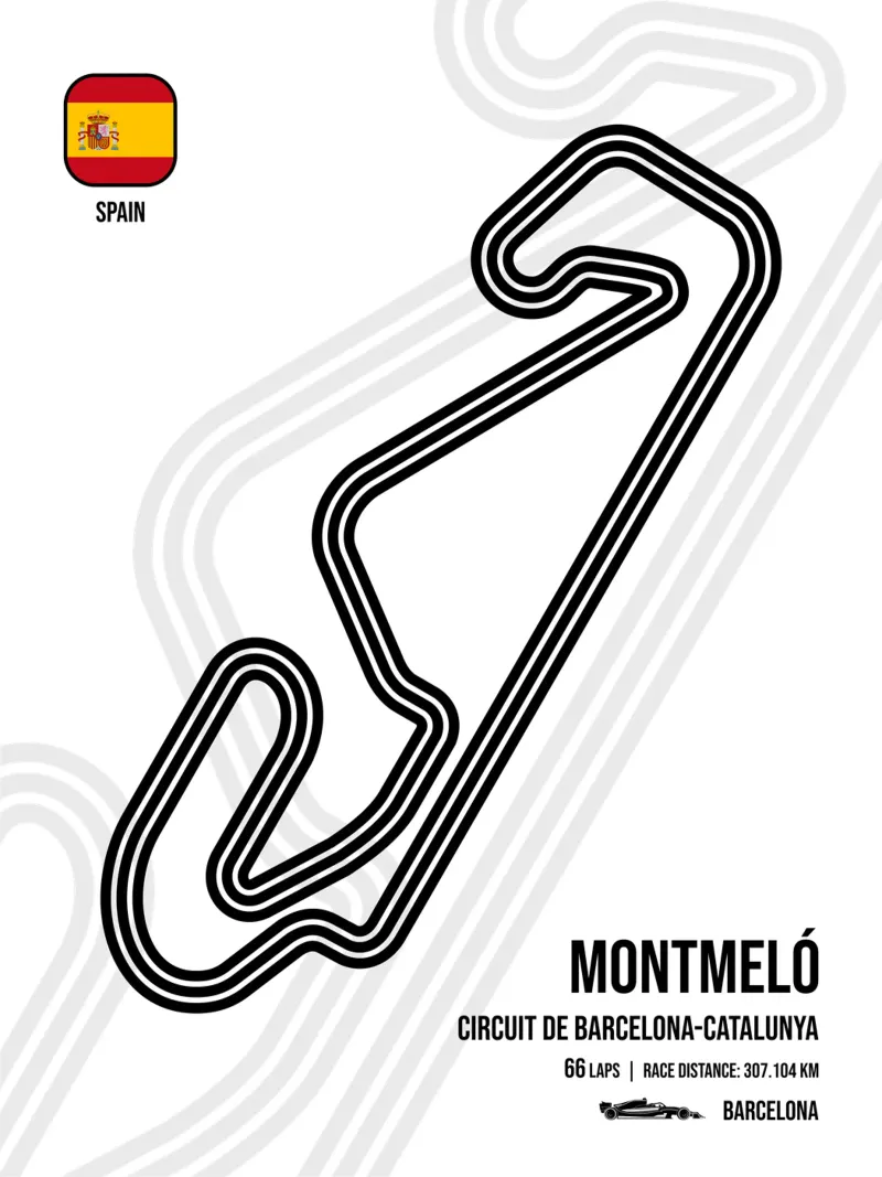 Hipódromo español lienzo con Marco flotante de Mariel Toigo