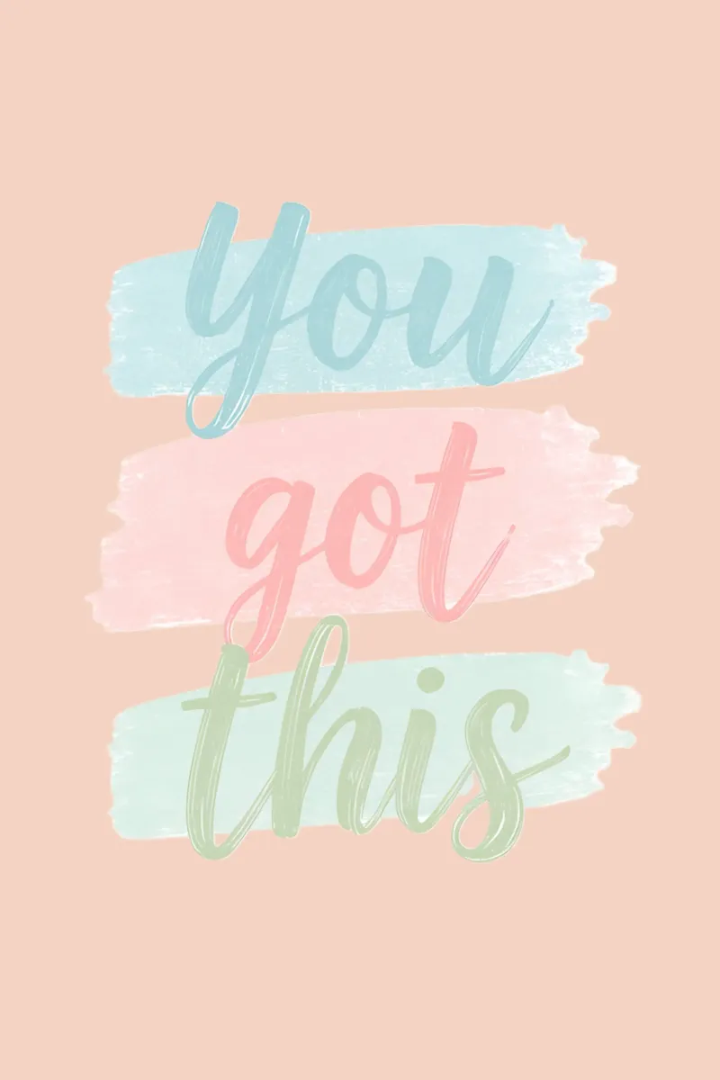 You Got This Pennellate a pastello poster da DesignDoodle