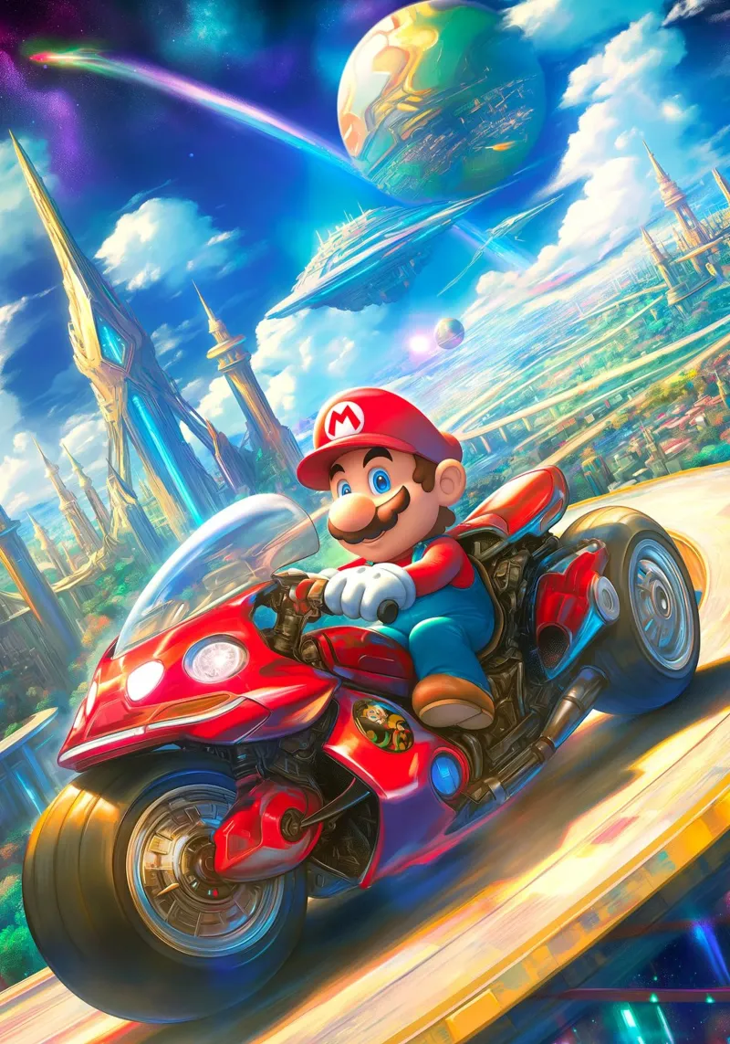 Super Mario vs Bowser poster da Stellar Creative