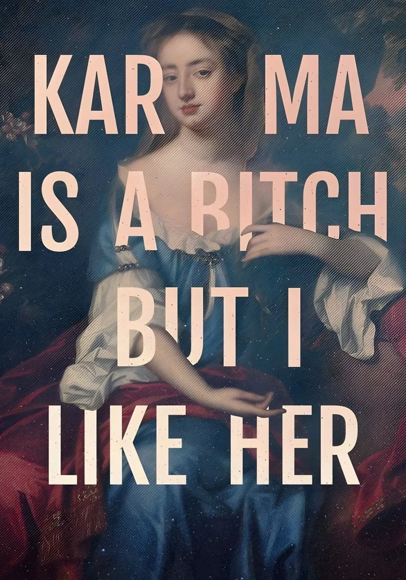 Karma poster da Type & Tape
