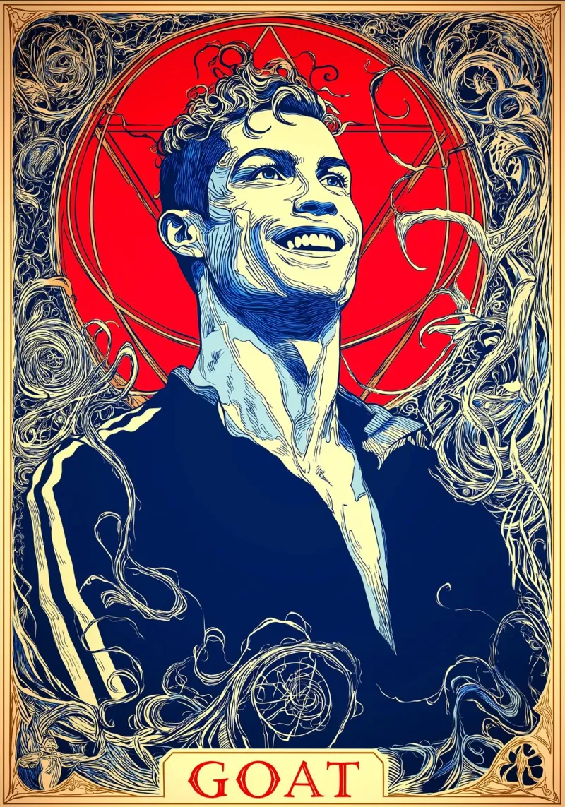 Cristiano Ronaldo poster con telaio in plastica da Stellar Creative