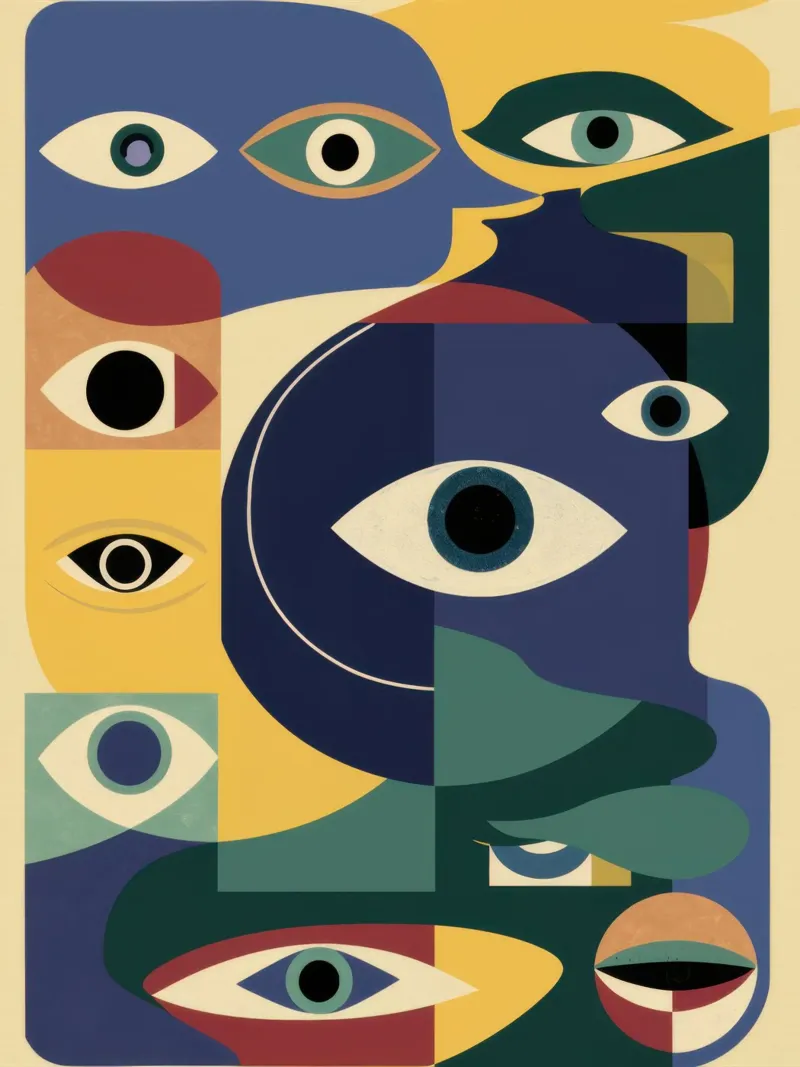 Sguardo dell'Oracolo poster con telaio in alluminio da Scaller Stars