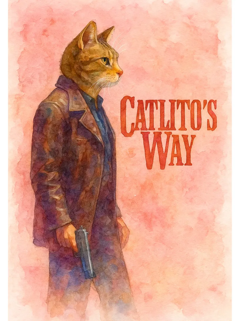 disegno parodia di Catlitos Way poster da hexis