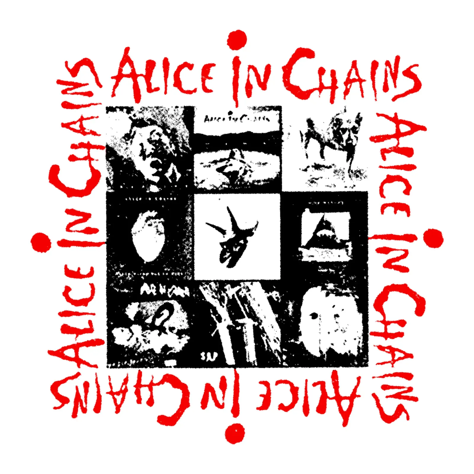 Alice In Chain Band Rock poster con telaio in alluminio da https://www.juniqe.com/uk/shop/Henndraws