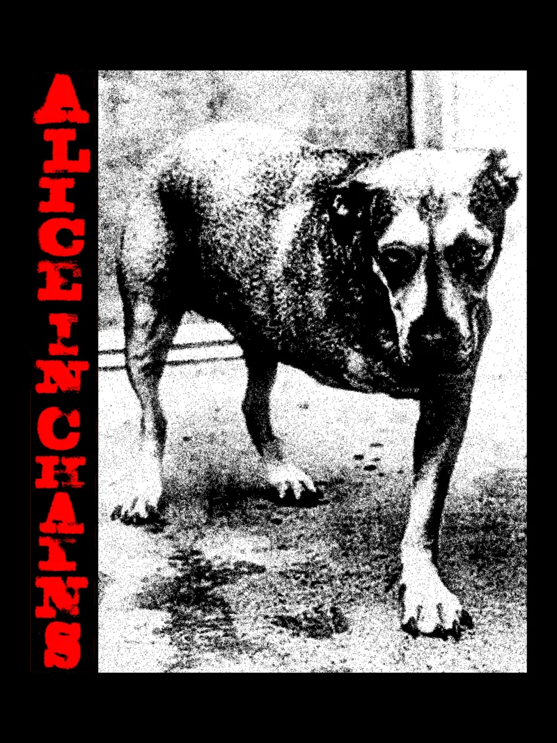 Stunning Dog - Alice In Chain canvas met Baklijst van https://www.juniqe.com/uk/shop/Henndraws