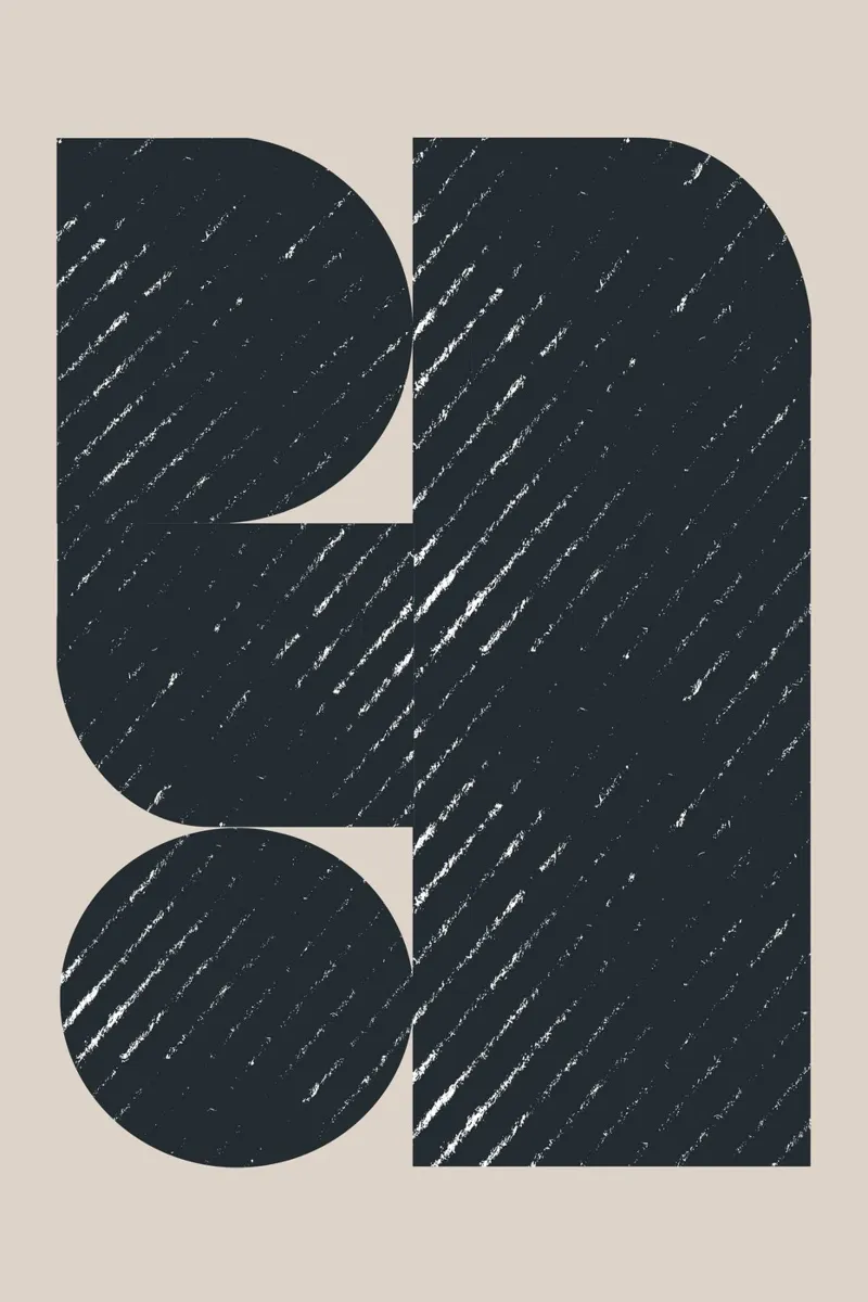 Geometric Modern No3 poster by The Miuus Studio
