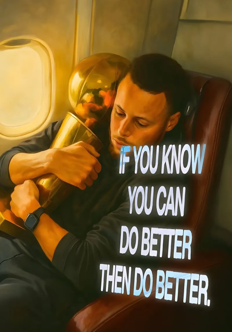 you know you can do better poster con telaio in alluminio da Type & Tape
