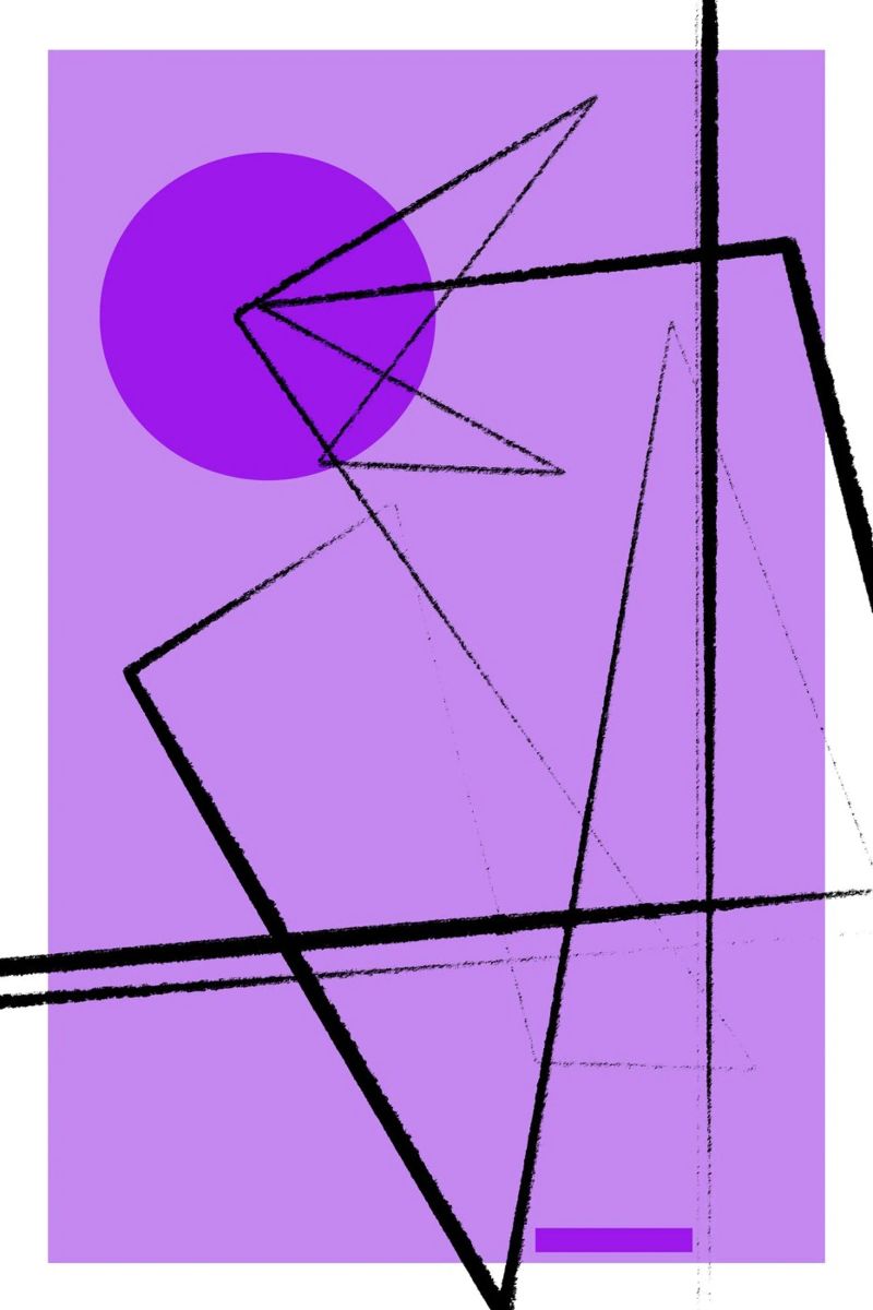 Angular Lines No 26 poster van treechild